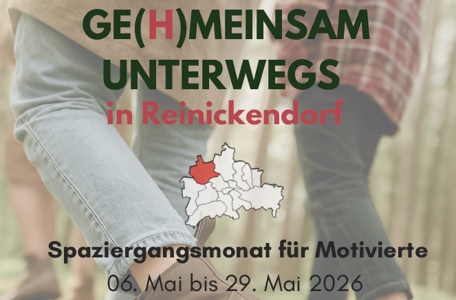 Titelbild Flyer Spaziergangsmonat in Reinickendorf