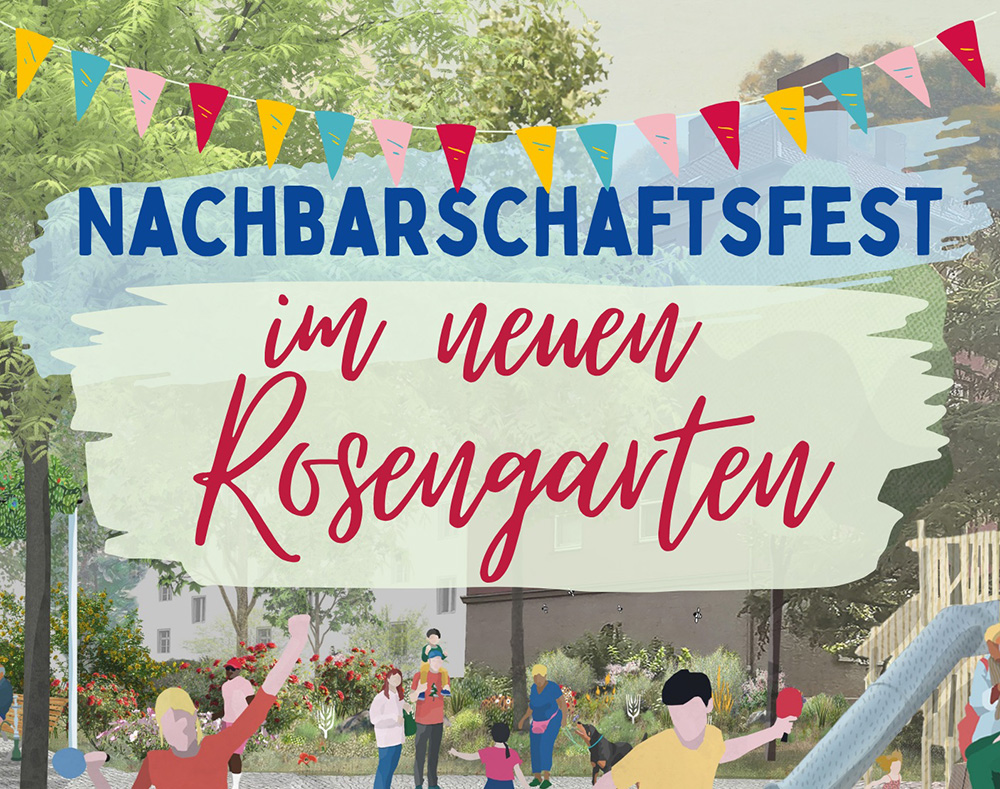 Plakat Rosengarten Nachbarschaftsfest