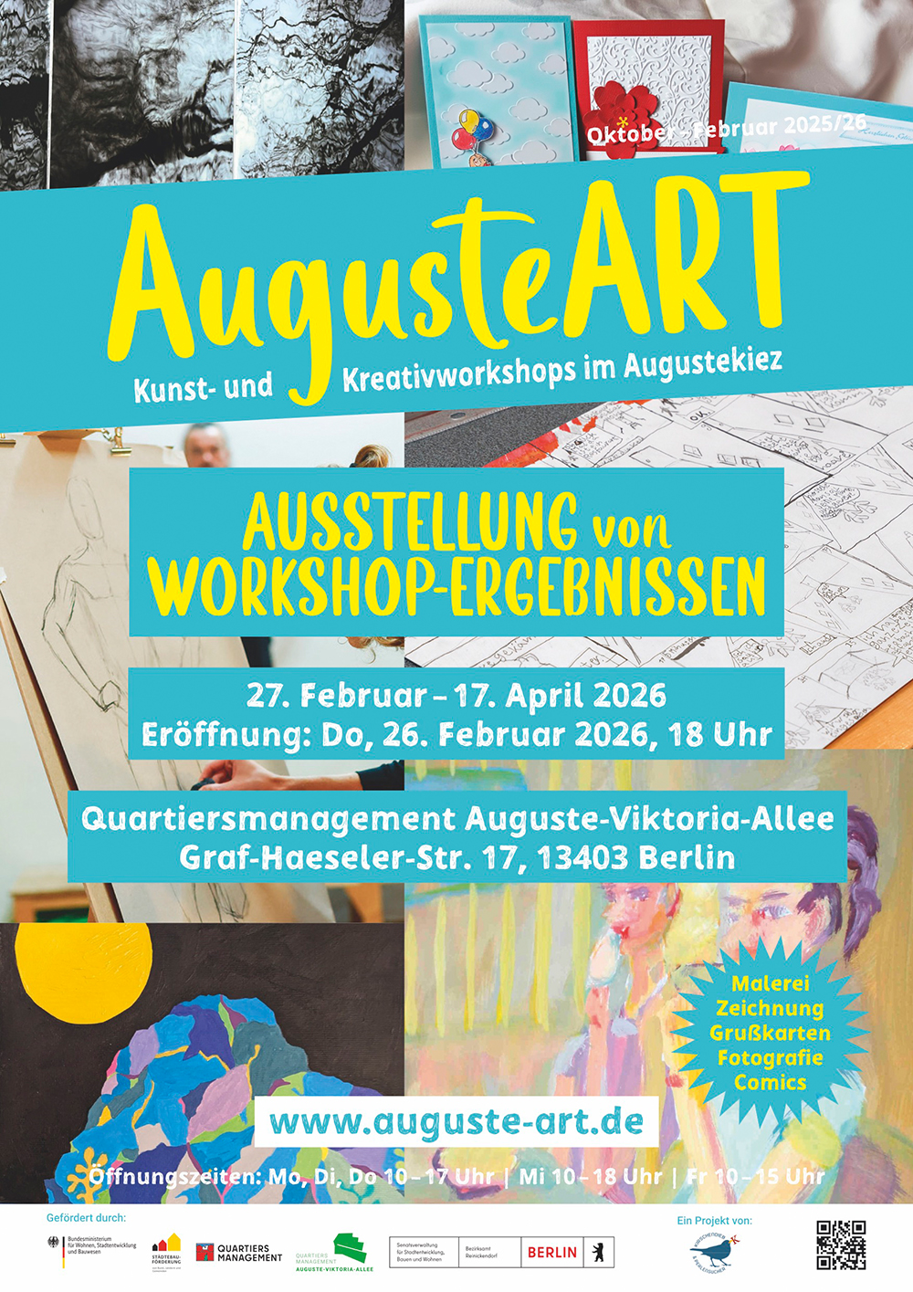 Plakat Ausstellungseröffnung AgusteArt