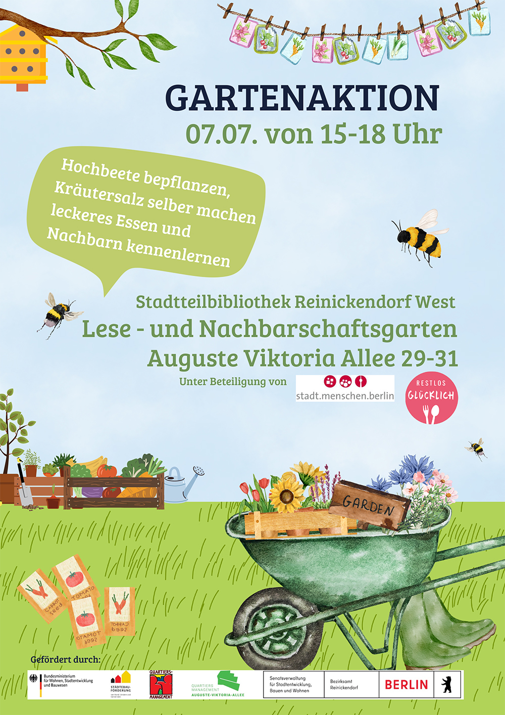 Plakat Gartenaktion