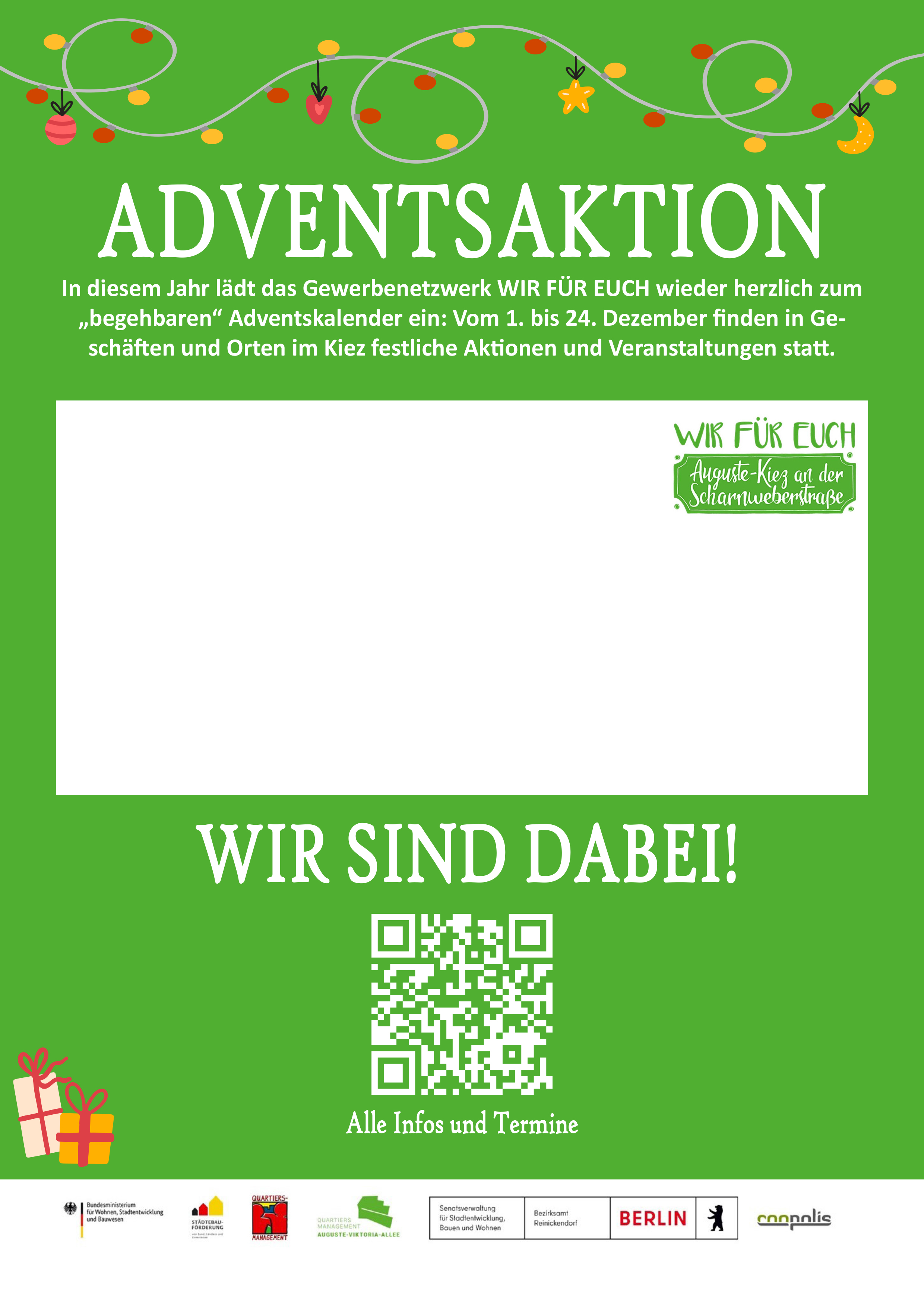 Adventsaktion 2024 Poster zum beschriften